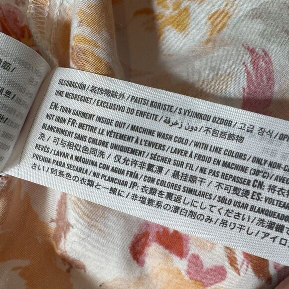 Abercrombie Fitch Emerson Poplin Puff Sleeve Mini Dress Size L Cottage Feminine - Picture 12 of 12